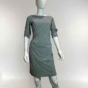 J McLaughlin Womens Geometric Print Ruched Catalina Cloth Dress Sz XS
